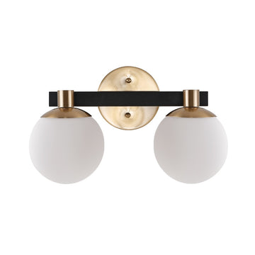 Modernist Globe Metal/Frosted Glass Modern Contemporary LED Vanity - JONATHAN Y